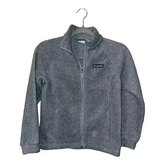 Columbia Boys Gray Fleece Jacket, Medium (10/12) - Picture 1 of 5